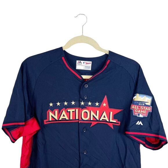NWT Majestic MLB 2014 National League Authentic All Star Cool Base Jersey 48‎ - Picture 4 of 6